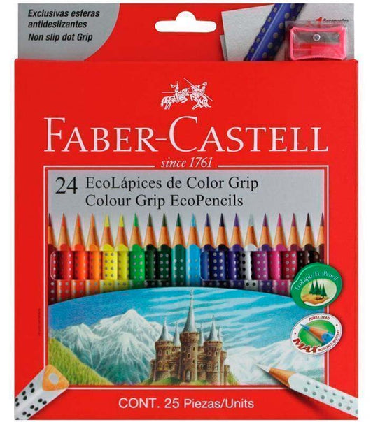 Colores Ecolapices Color Grip Faber Castell Set x24
