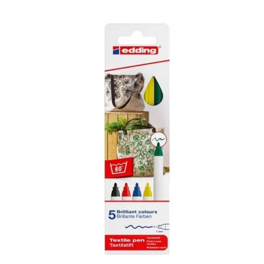 Set Marcadores Textiles Edding 4600 x5 Básicos