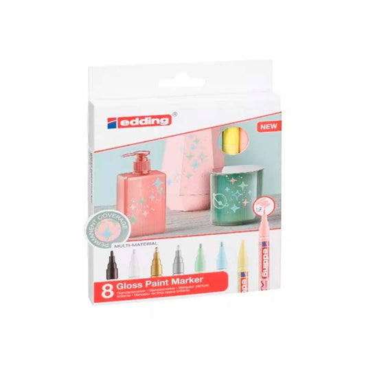 Marcador Edding Pastel E751 X8