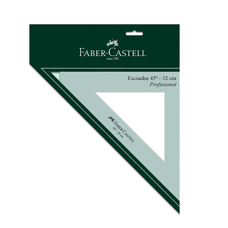 Escuadra Faber Castell 45° 32cm