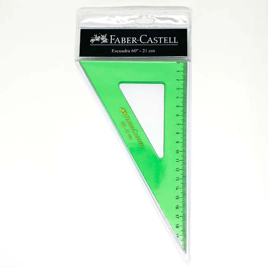 Escuadra Faber Castell 60° 21cm