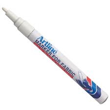 Marcador Artline Blanco Para Tela