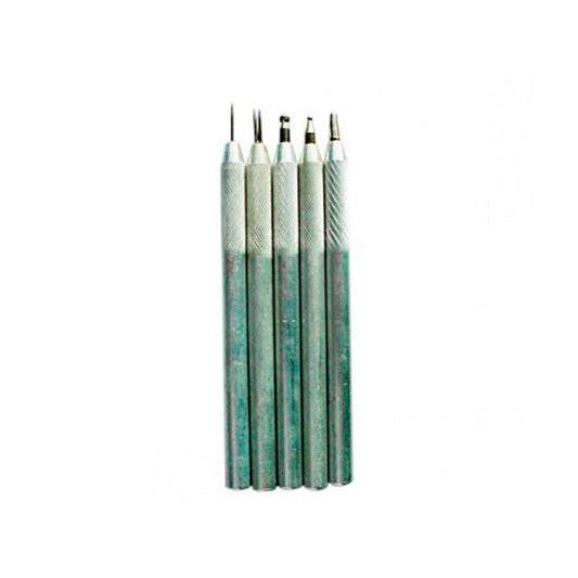 Repujadores para tarjetería Set x5