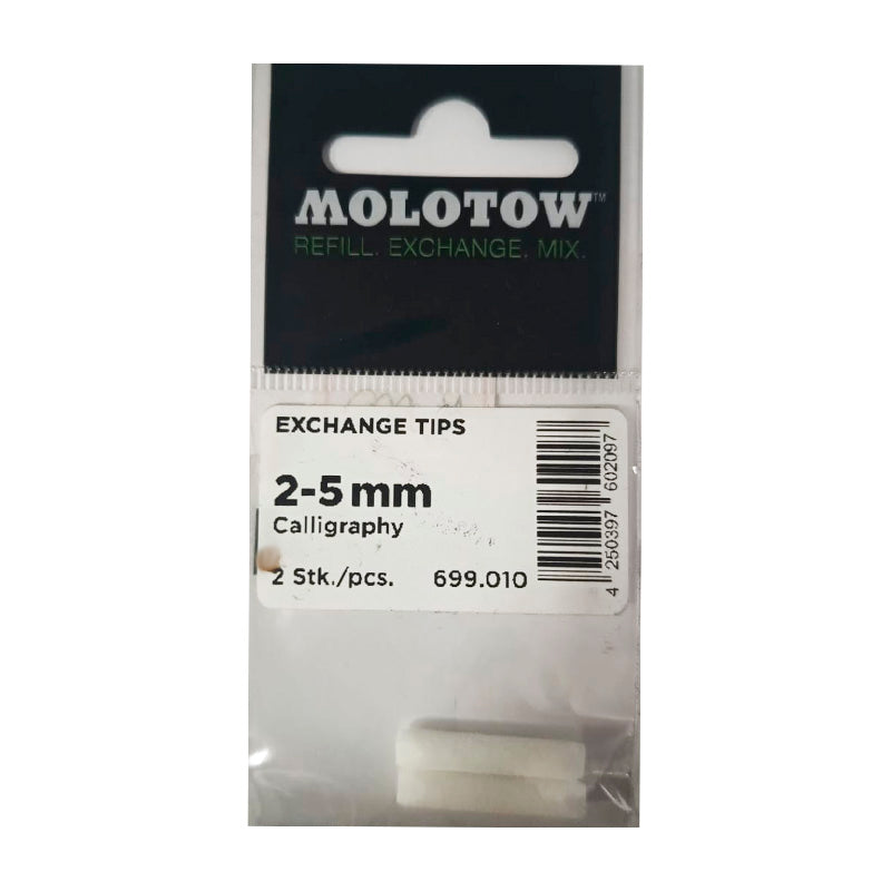 Puntas Refill Molotow Calligraphy Ref.699.010 2-5mm