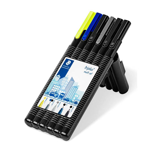 Multiset Sttaedtler Black Box Rotulador x6