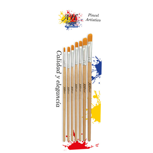 Pincel AH Lengua de Gato x6 Ref. 20074