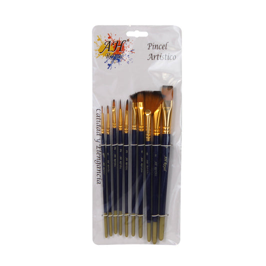 Pincel AH Royal Set x10 Variados Ref.20029