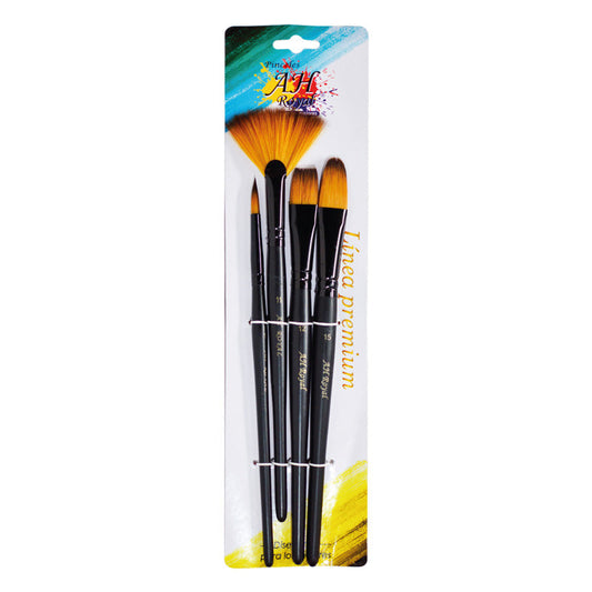 Pincel AH Royal x4 Variados Ref.90358