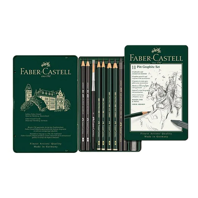 Pitt Graphite Set Faber Castell x11 Rf.112972