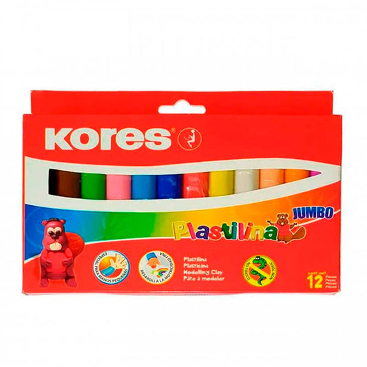 Plastilina Jumbo Kores Set x12