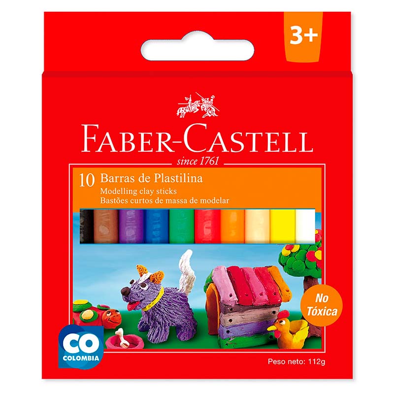 Plastilina Faber Castell 10 barras