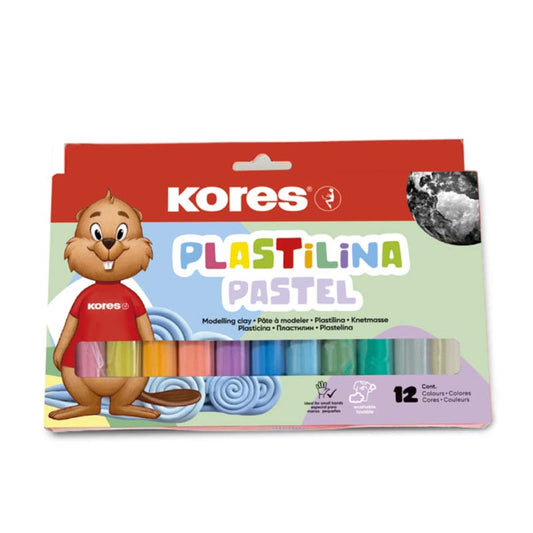 Plastilina Jumbo Pastel Kores Set x12
