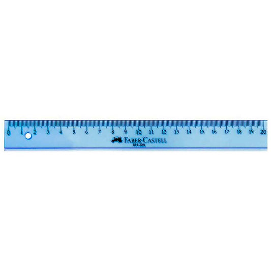 Regla Escolar Faber Castell 20cm