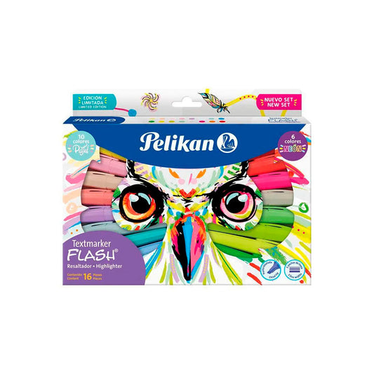 Resaltador Pelikan Flashx16