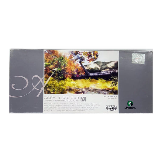 Acrilico Maries Tubo Set x12 12ml