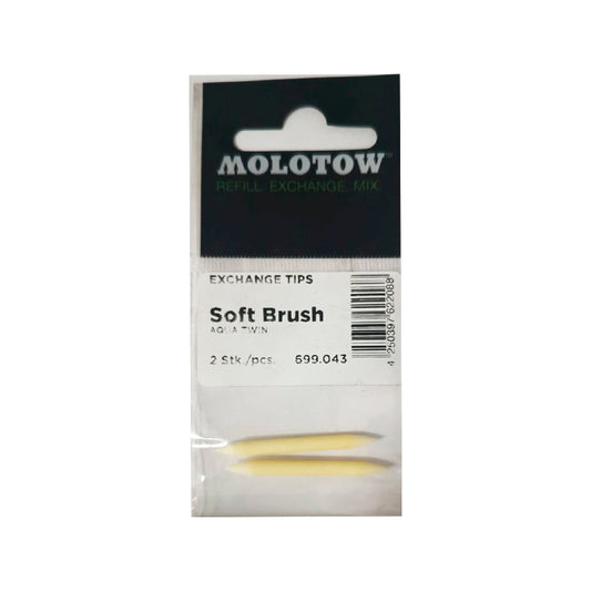Puntas Refill Molotow Soft Brush Aqua Twin Ref.699.043
