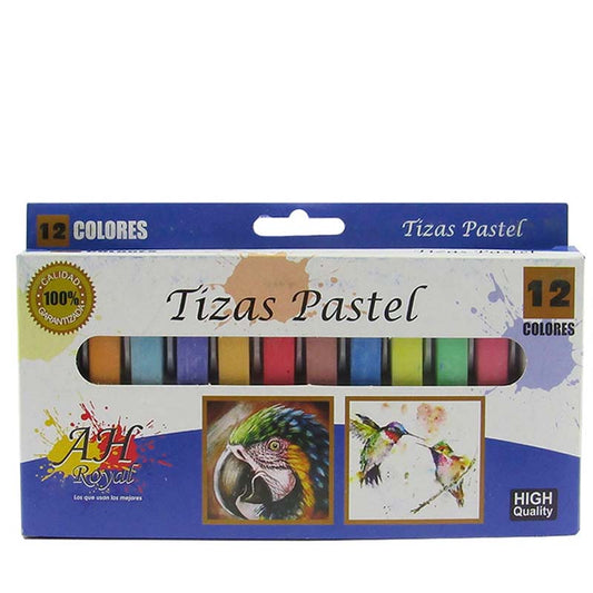 Tiza Pastel Ah Royal Larga Set x12
