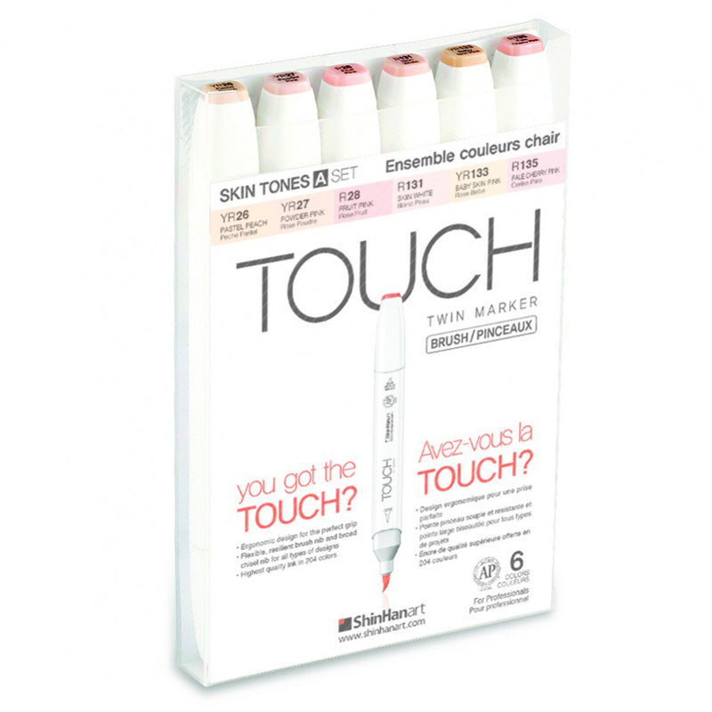 Marcadores Touch Twin Brush Skin Tones A Set x6