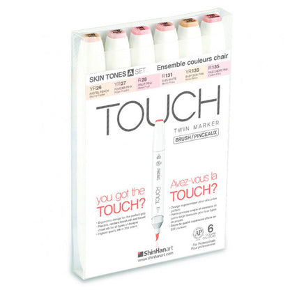 Marcadores Touch Twin Brush Skin Tones A Set x6