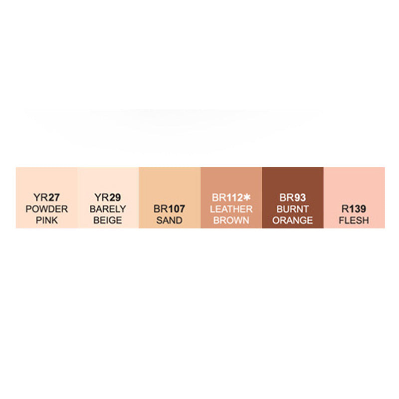 Marcadores Touch Twin Brush Skin Tones B Set x6