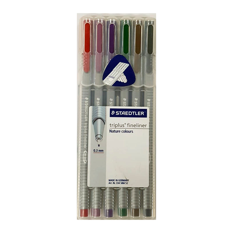 Triplus fineliner nature colours Staedtler Set x6