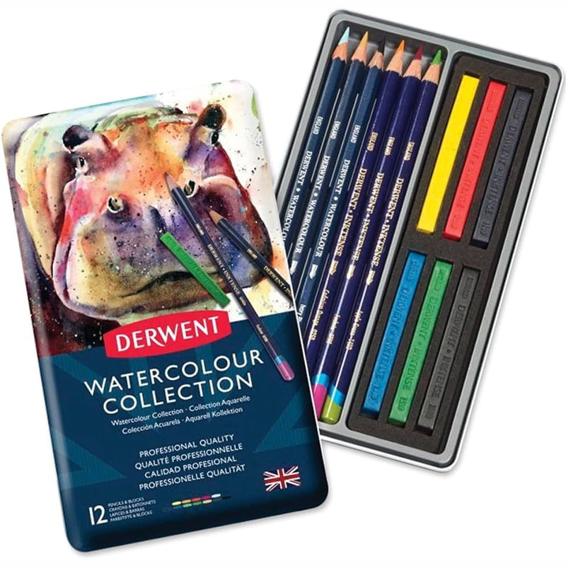 Watercolour Collection Derwent x12 Ref.0700303