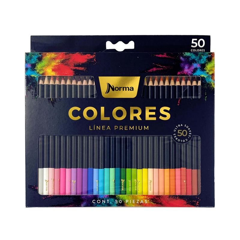 Lápices de Colores Norma Premium Set x50 - Solo Graffic